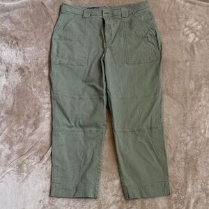 Brooks Brothers Olive Green Cropped Utility Pants